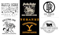 design western, cattle, ranch, cowboy and farm logo