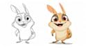 draw an eyecatchy mascot, animal cartoon character