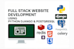 develop full stack website using python and django for you