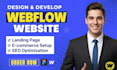 design, redesign, or develop webflow webflow landing, webflow expert