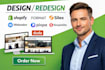 build shopify format silex webador pixpa simplesite duda website design redesign