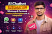 create whatsapp and facebook chatbot automation with ai integration