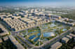 cgi urban masterplan, community housing,3d sponge city concept, townhouse render