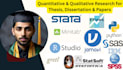 statistical data analysis for thesis, dissertation and research projects