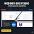 fix PHP, javascript, and web development bugs