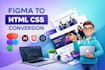 figma to HTML CSS with bootstrap or tailwind