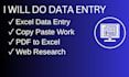 do data entry and copy paste work in excel and google sheets