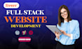do custom website development with full stack and front end development