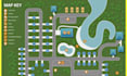 draw 2d or 3d vector rv park map, campground map, resort property site plan