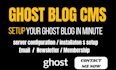customize and setup ghost cms website ghost blog ghost cms migrate