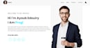 create modern UI UX portfolio website