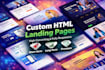 build a modern, responsive HTML landing page from scratch