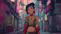 illustrate you as a cyberpunk style character