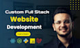 build website as a full stack developer, front end, backend developer, next js