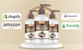 design skincare bottle dropper and jar label packaging