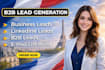 do email, linkedin and b2b lead generation