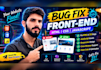 fix responsive website bugs, HTML CSS errors, layout issues