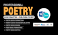 do poetry book formatting or interior layout chapbook formatting for amazon kdp