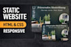 build a static informational website using HTML and CSS
