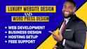 build a premium luxury website design and website development