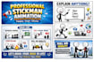 create stickman video, stickman animation, stick figure, paint explainer