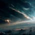 create high quality space art and futuristic space scenes