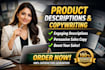 do engaging ecommerce product description writing, sales copy