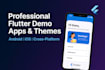 create flutter dart demo apps and custom themes for your project
