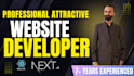 do expert website development full stack API backend developer next js solutions