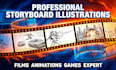 create professional storyboard illustrations films animations games and comic