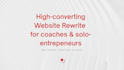 rewrite your website to increase conversions by connecting visitors