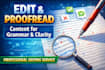 edit and proofread your content