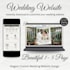 design an editable canva wedding website with rsvp