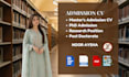 create an admission CV for master and phd applications