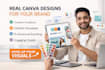 design canva flyer, logo, banner, poster, instagram post and anything on canva
