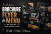 design professional brochures, flyers and restaurant menus