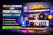 build, customize your fourthwall website store, fourth wall shop, pod store