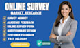 structure online survey assessment or questionnaire
