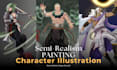 create fantasy character and creature art, concept