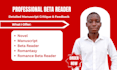 beta read romance beta read fantasy thriller beta reader with detailed feedback