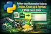 clean,format excel,CSV with python automation