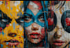 create a unique street pop art illustration