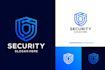 design internet, technology, tech, software, cyber security logo