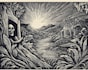 create custom linocut style illustrations and prints