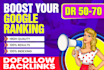 do high DR 50 to 70 seo dofollow backlinks