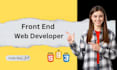 do front end web development using HTML CSS javascript react