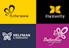 do modern butterfly logo design with copyrights