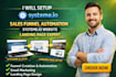 setup systeme io sales funnel automation, systeme io website landing page expert