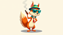 design awesome cute squirrel logo with express delivery