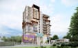 render architectural building model, commercial vertical mall design, cgi image